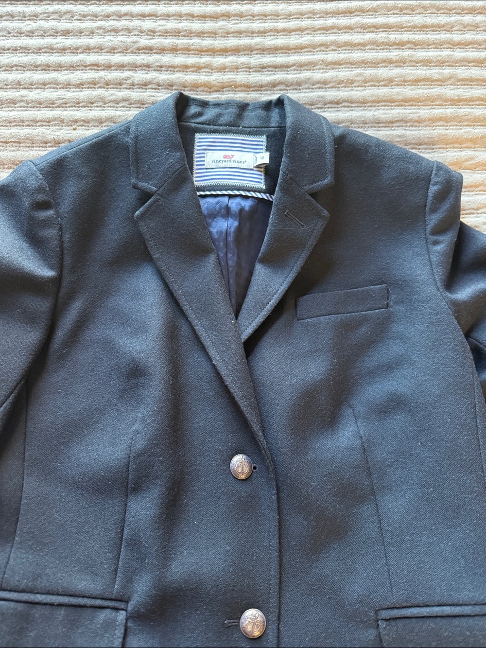 Vineyard Vines Navy Single-Breasted Women's Blazer
